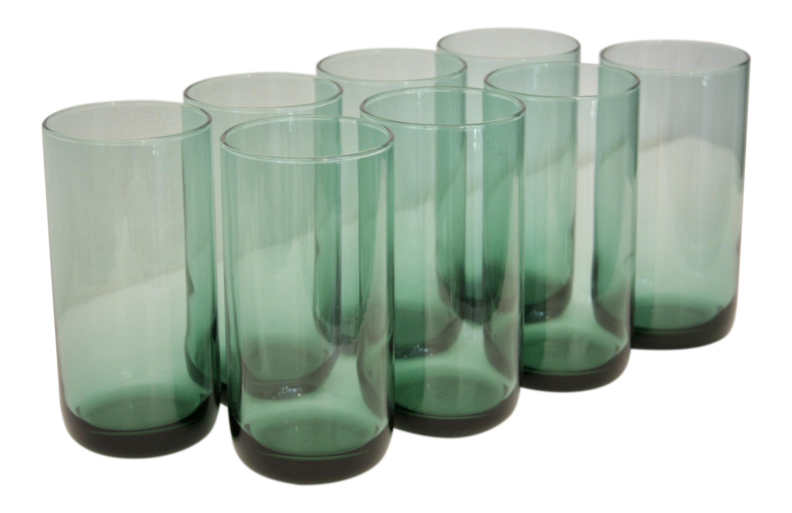 Modernist Aqua Water Glasses Set of 8 Chairish