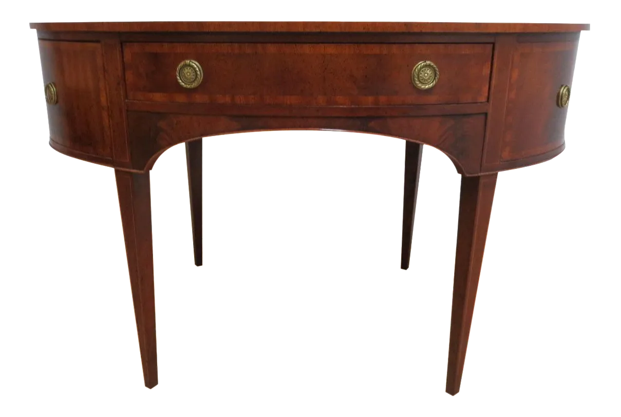 Henredon Flame Mahogany Oval Server Chairish