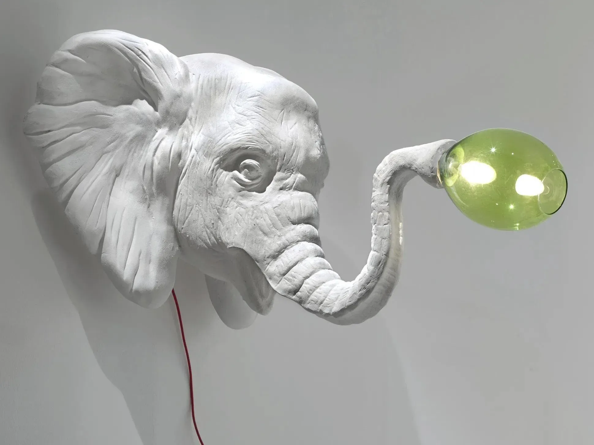 Light Elephant Wall Lamp by Imperfettolab | Chairish