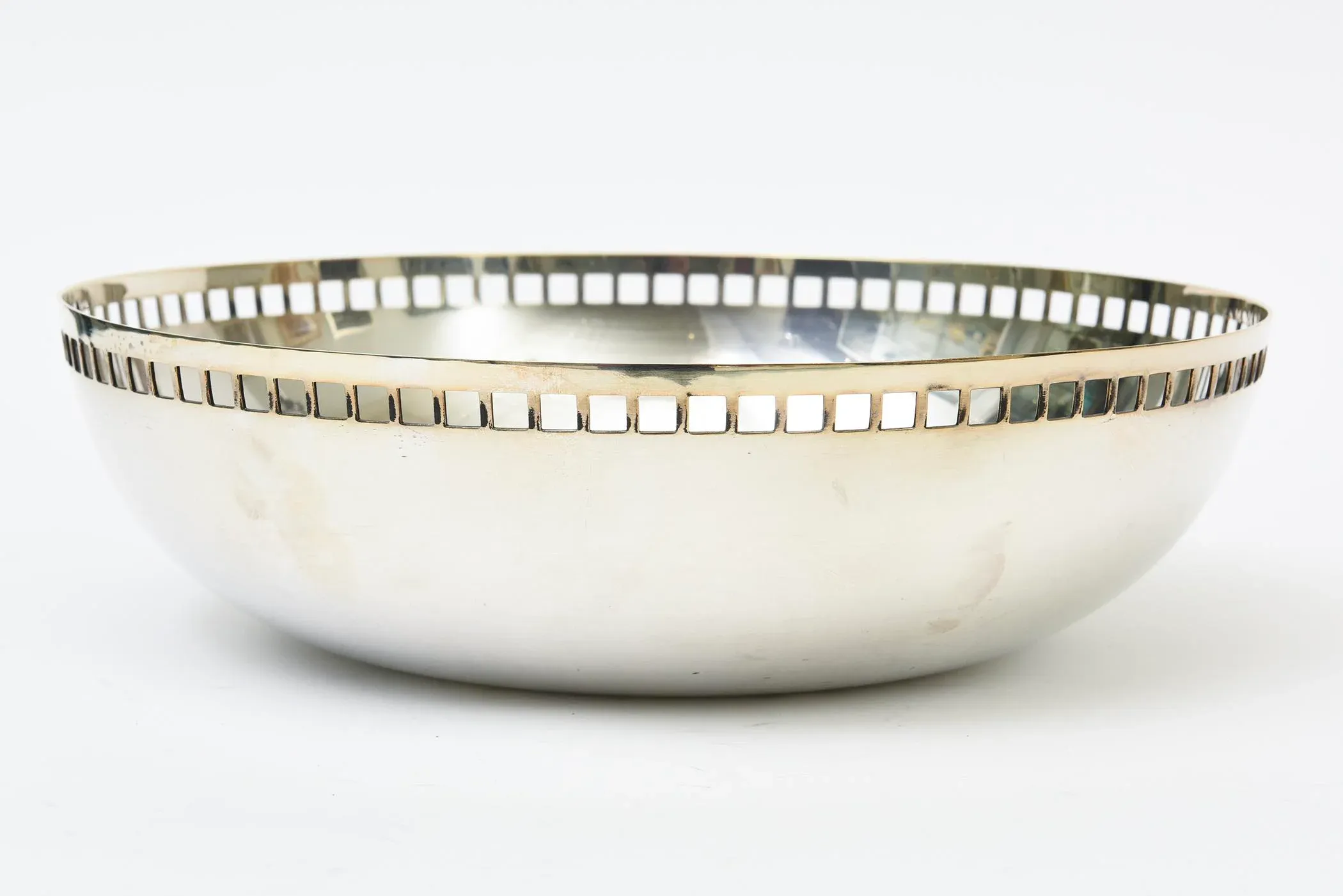 Vintage Richard Meier Swid Powell Skyscraper Silver Plate Large
