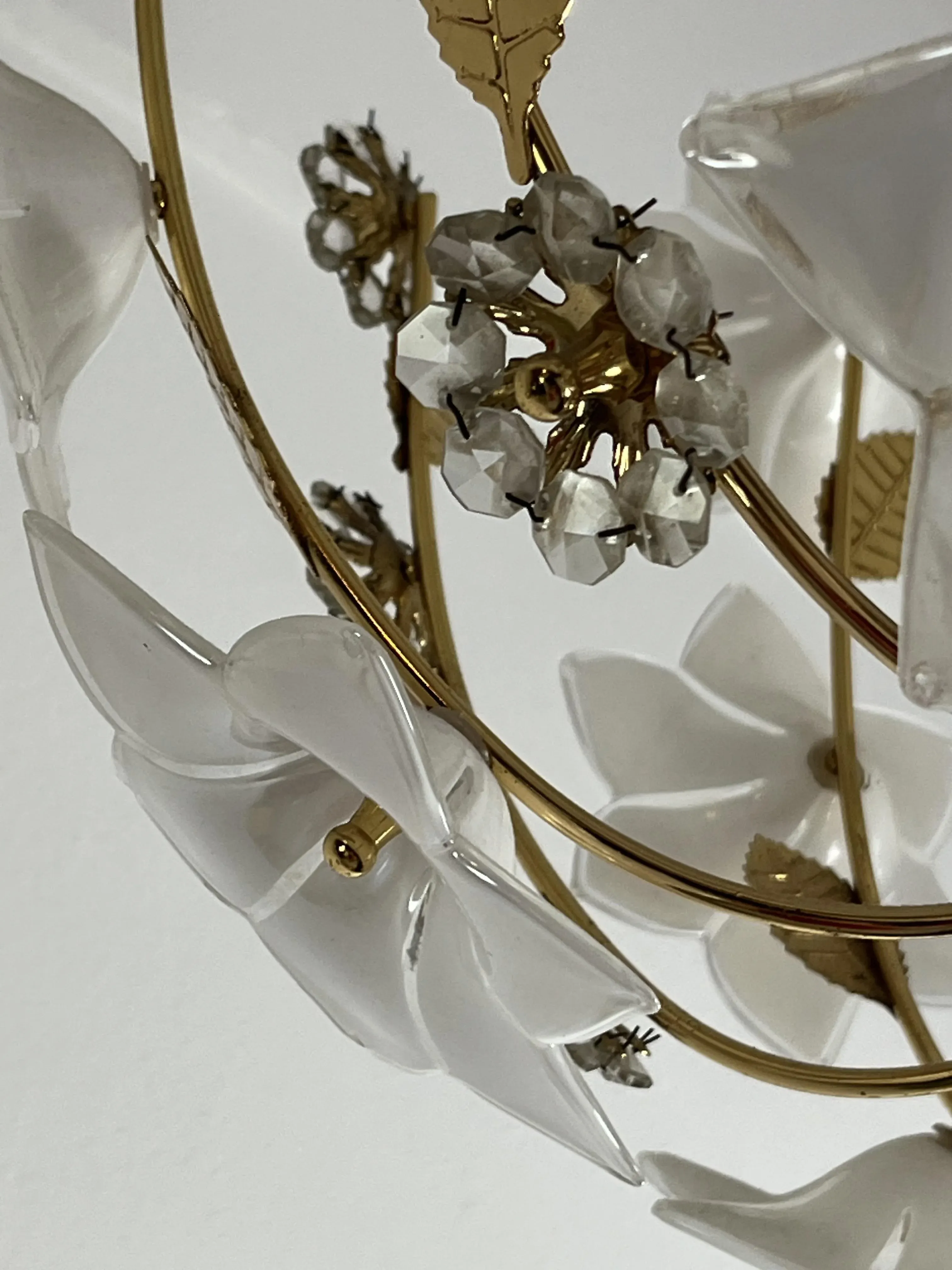 Mid-Century 5-Light Murano Glass Flower Chandelier, 1960s