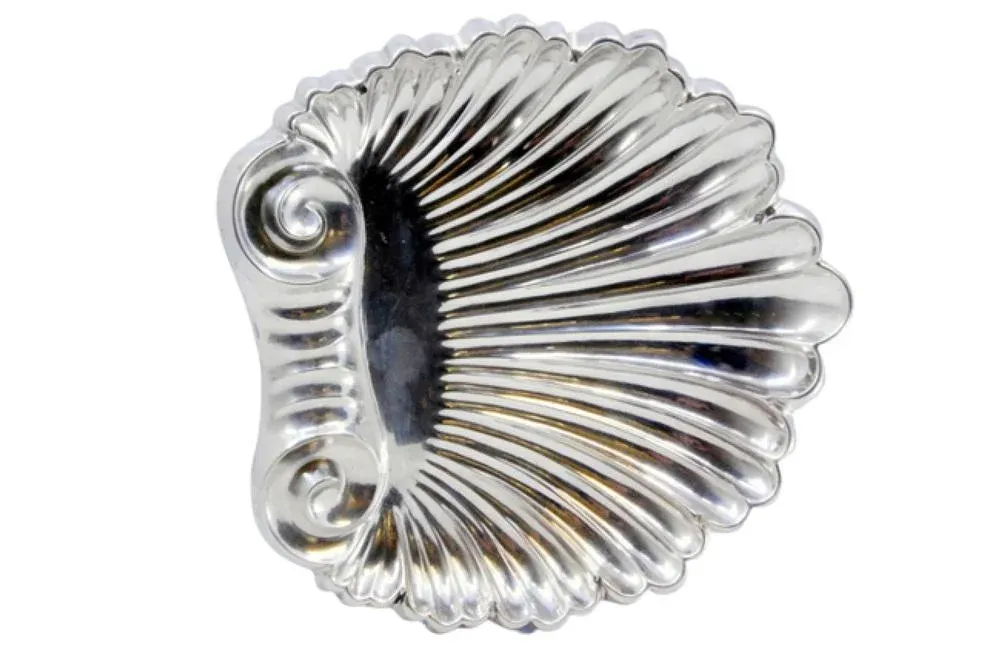 Silver Ticket Booth in the Shape of a Shell
