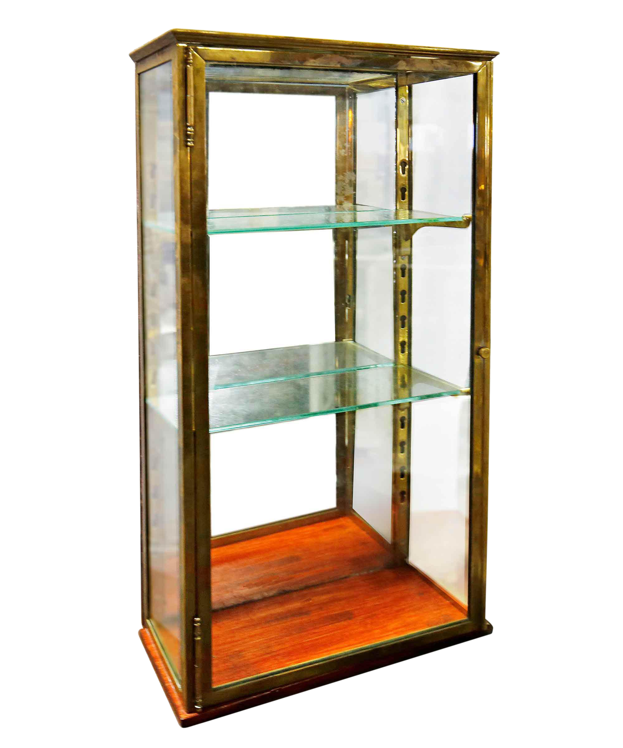 Mid Century Brass and Glass Vitrine Chairish