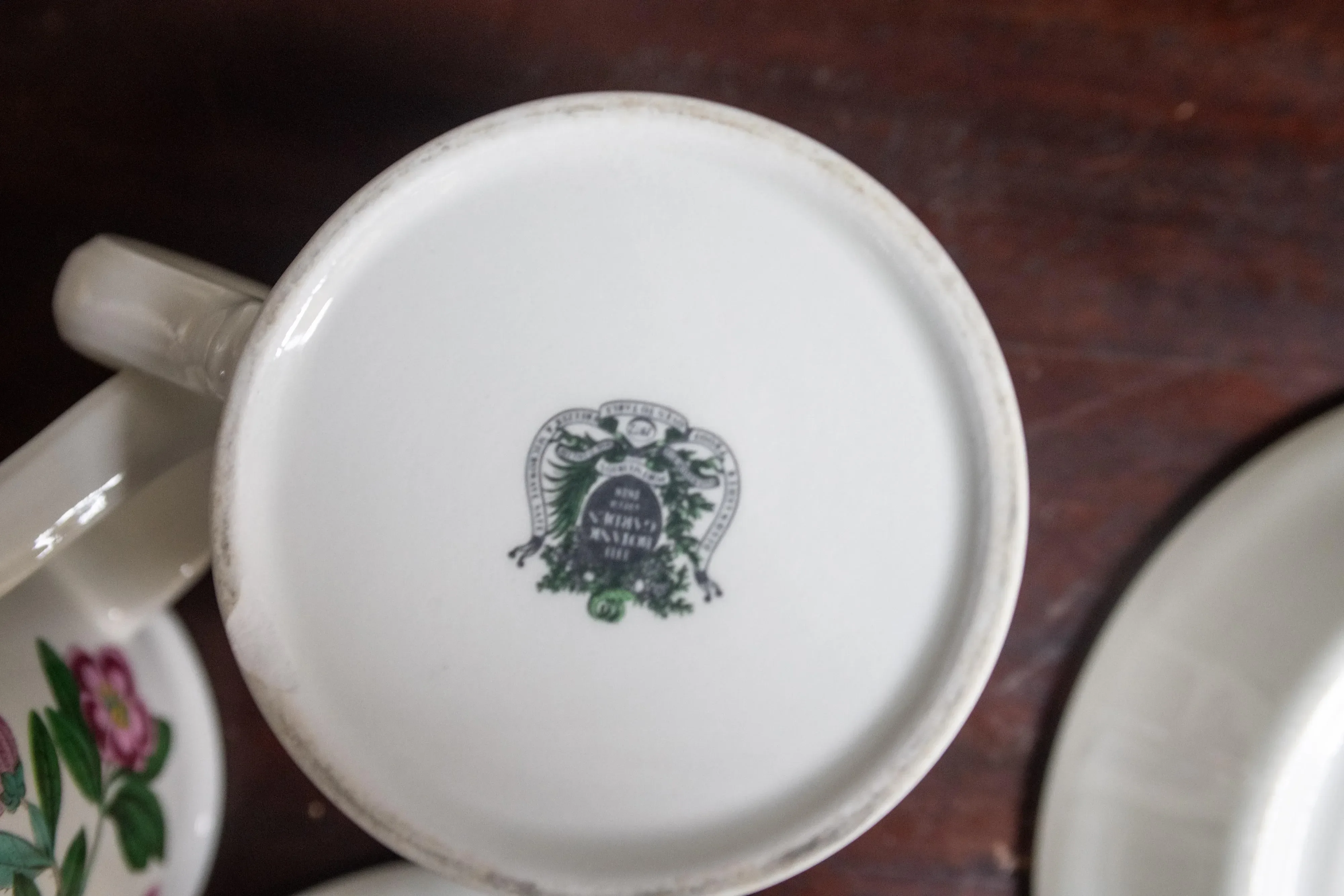 Vintage Portmeirion Botanic Garden Tea Breakfast Mugs and Saucer