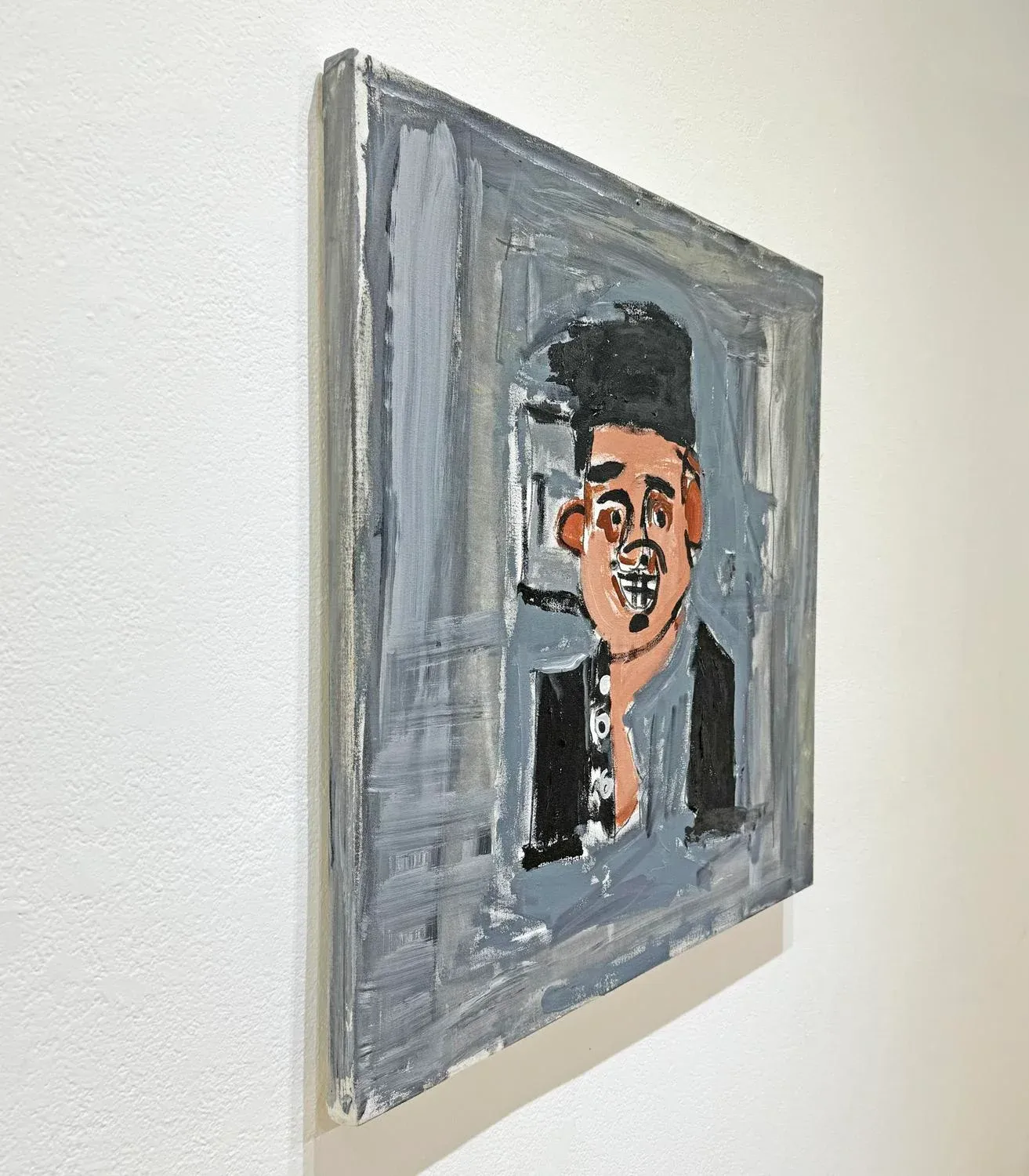 #油絵 岩倉三喜生「道庁」油絵・F0号 絵画買取・販売の小竹美術