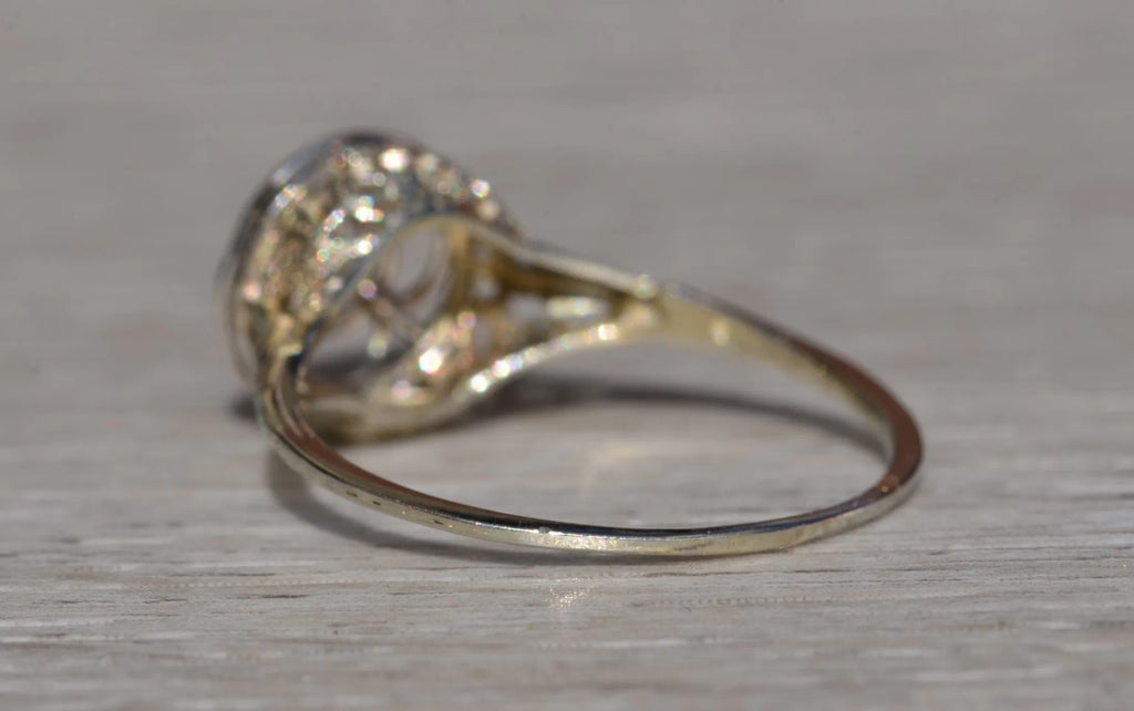 Gents 0.15ct Round Solitaire Diamond Wedding Band Ring in 14K White