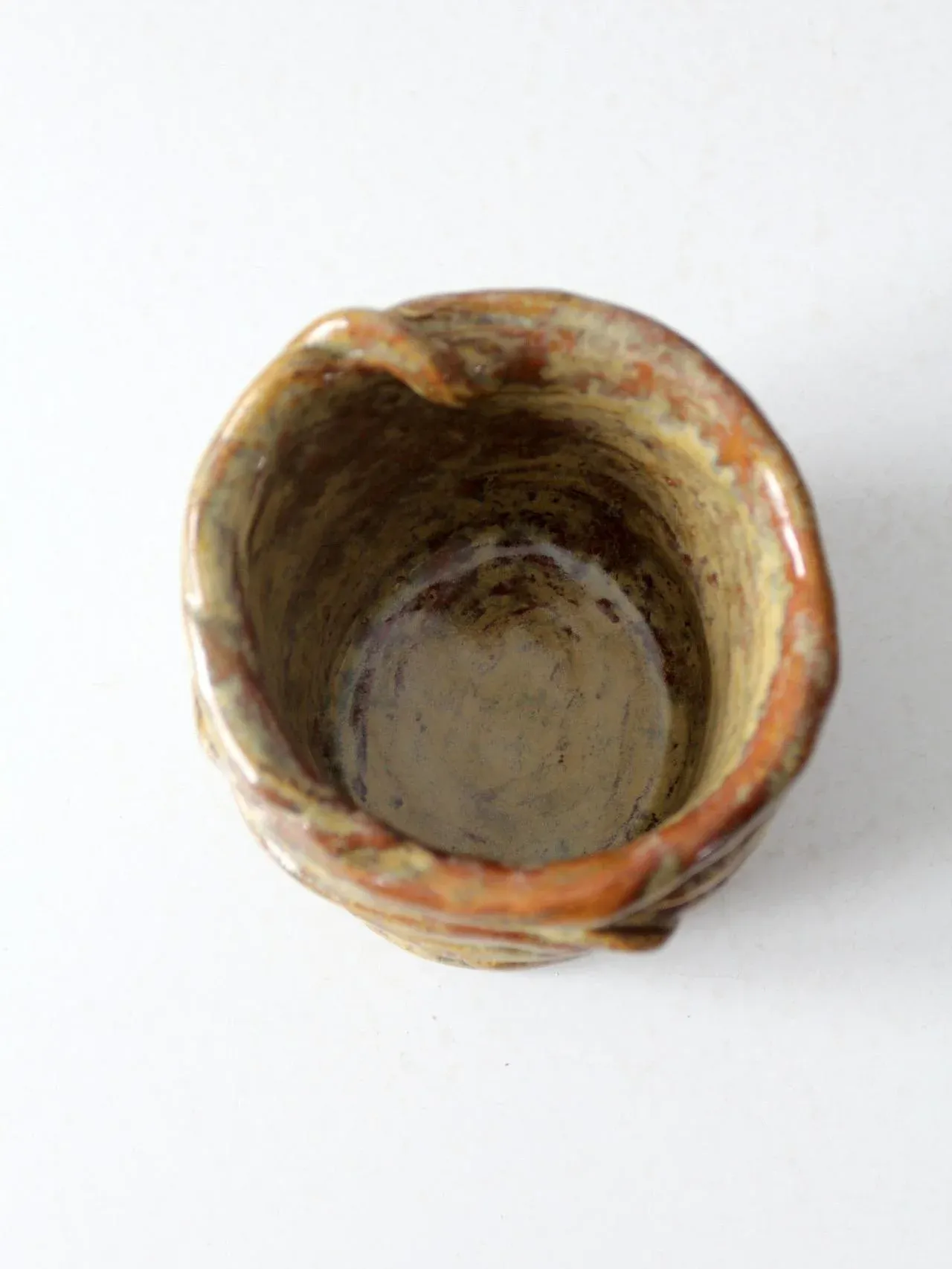 Vintage Coiled Studio Pottery Vase