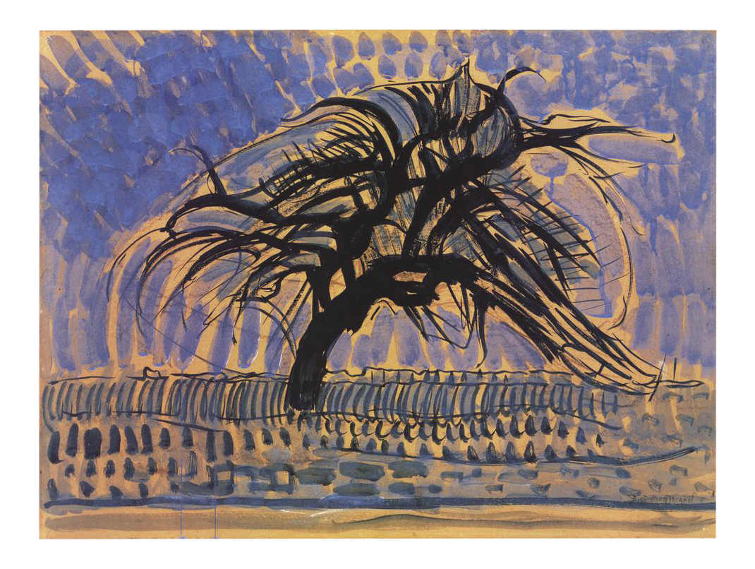 Piet Mondrian Blue Tree 27.5