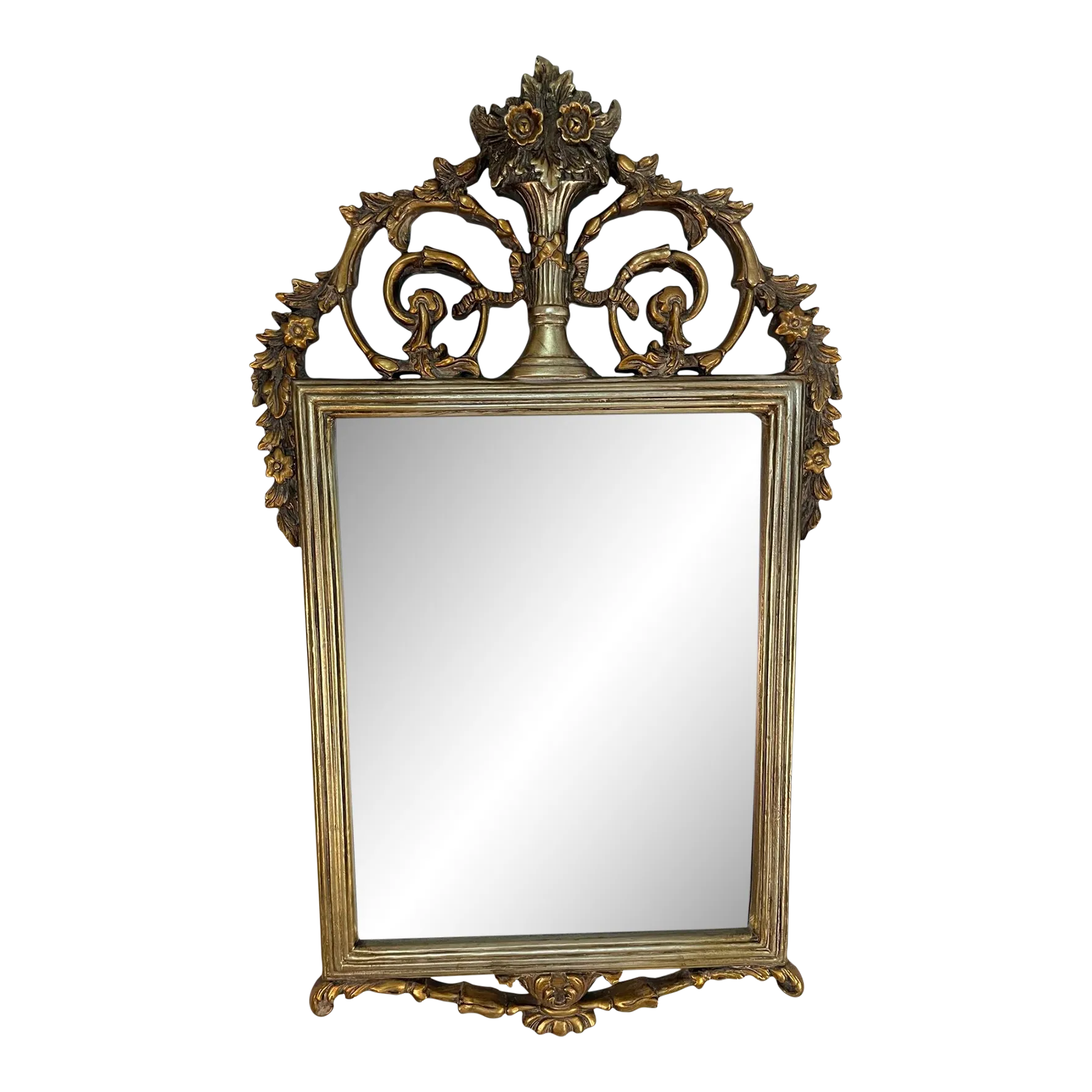 Vintage French Style Gold Gilt Beveled Wall Mirror Chairish