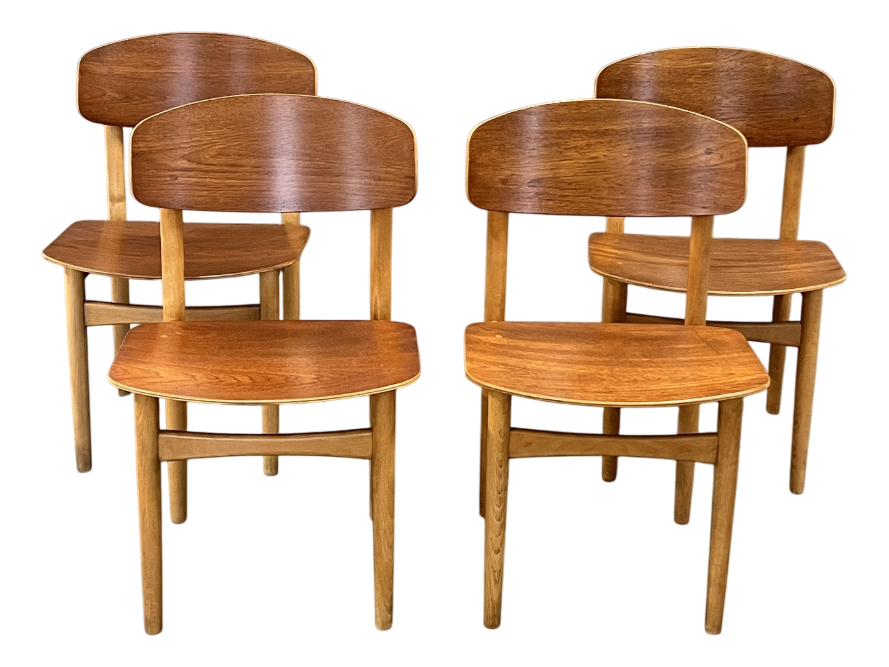 Børge Mogensen Model 122 Chair Vintage Chairs Model 122 by Borge Mögenden for Søborg Møbelfabrik