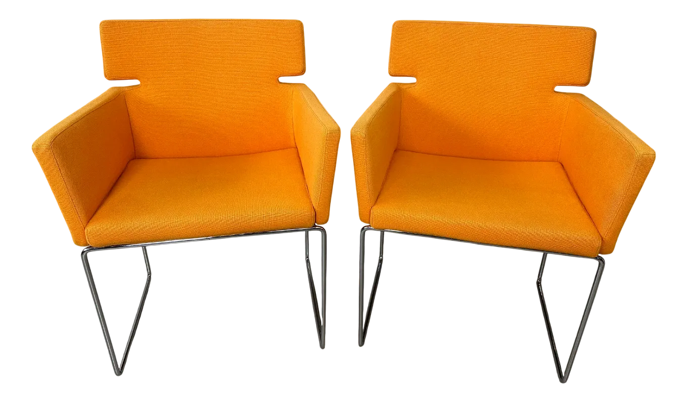 Vintage Key-S Armchairs by Arnold Merckx for Artifort, 2000s, Set of 2
