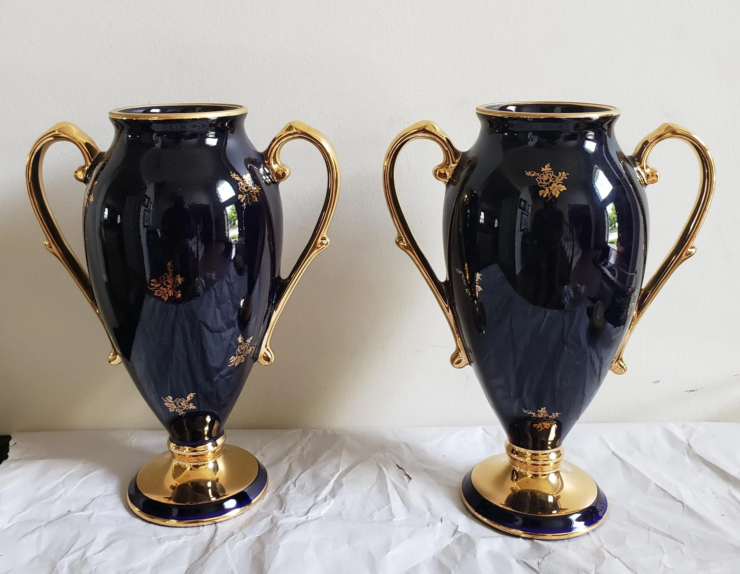 Limoges Castel 22Kゴールド花瓶 LMOGES LIMOGES CASTEL 22K GOLD リモージュ キャッスル フランス製