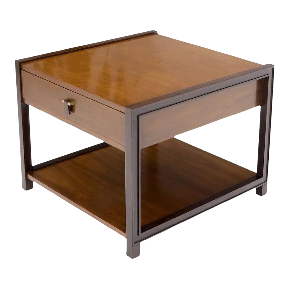 Dunbar Square Two Tier End Side Table MidCentury Modern American