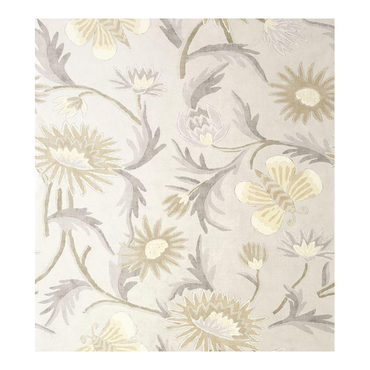 Lizette Wallpaper - Gray - Sample | Chairish