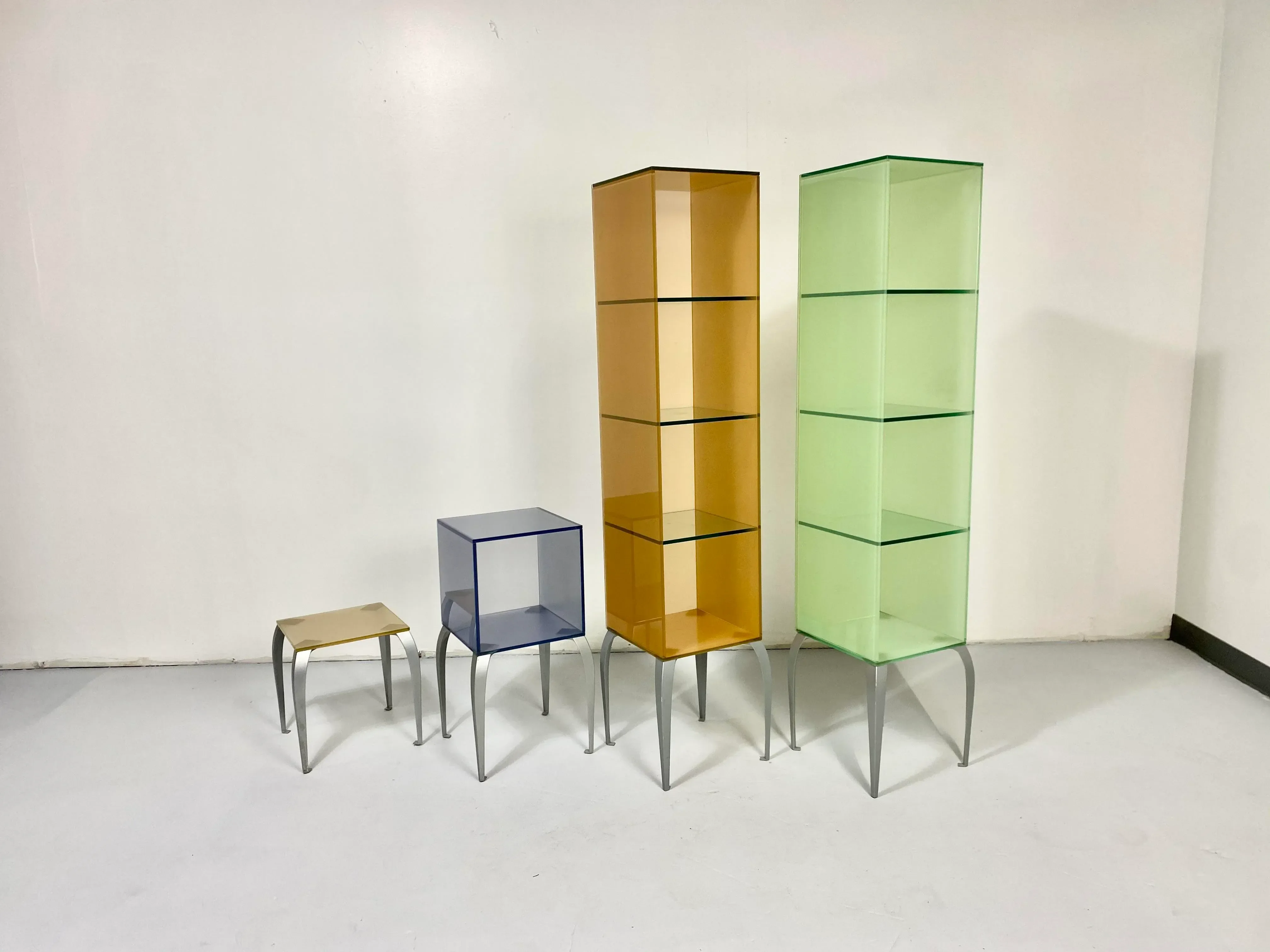 Philippe Starck for Fiam Italia Gelly Glass Displays - Set of 4