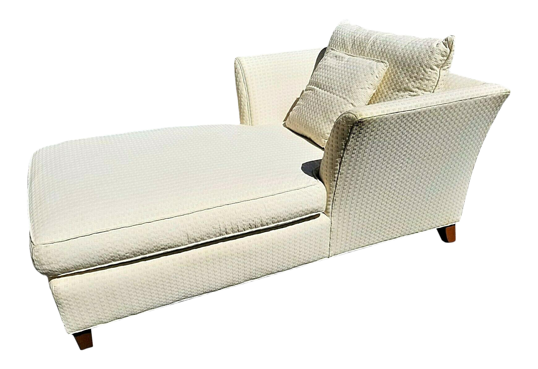 lexington home oversized beige ivory chaise lounge