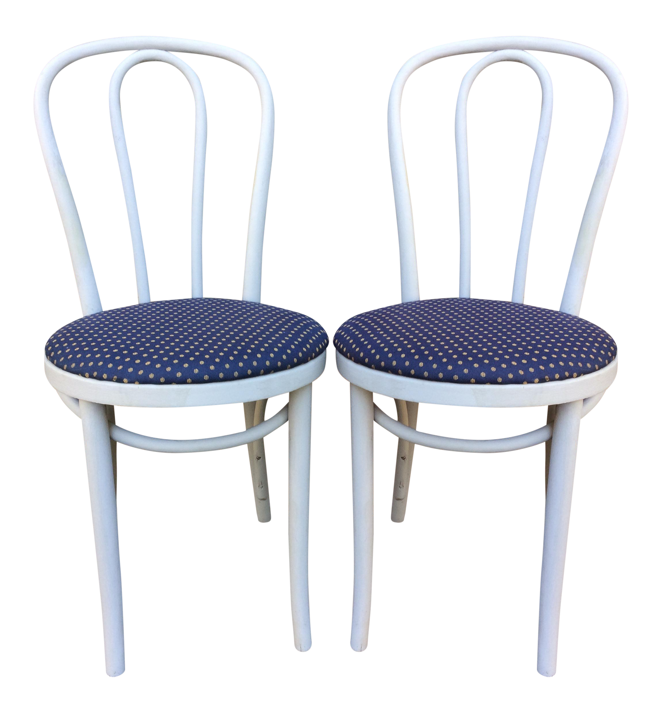 Reupholstered Bentwood Cafe Chairs Pair Chairish