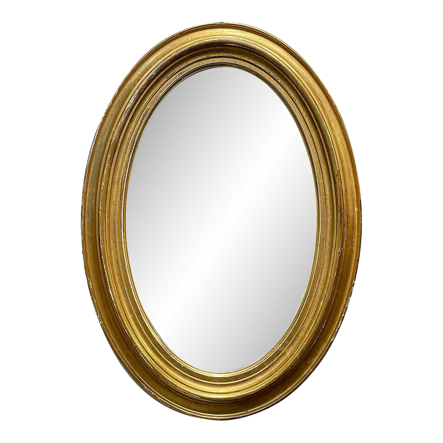 Antique Oval Giltwood French Mirror Chairish