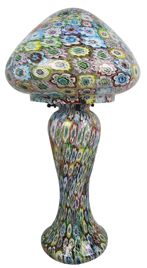 Millefiore Murano Glass Table Lamp attributed to Fratelli Toso