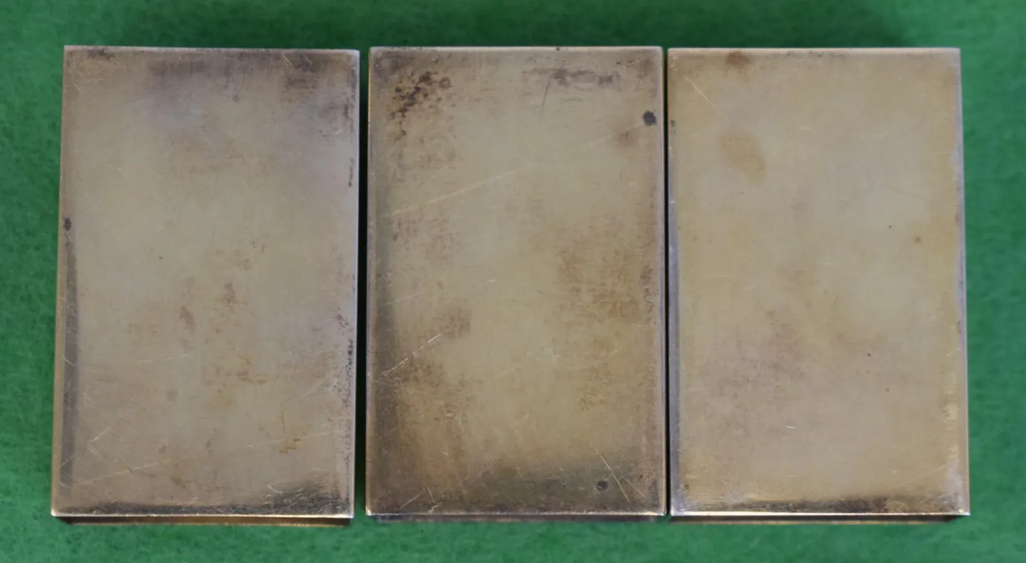 Set of 3 Sterling Matchbook Holders With Enamel Scottish Terriers Provenance: The Susie Hilfiger Collection