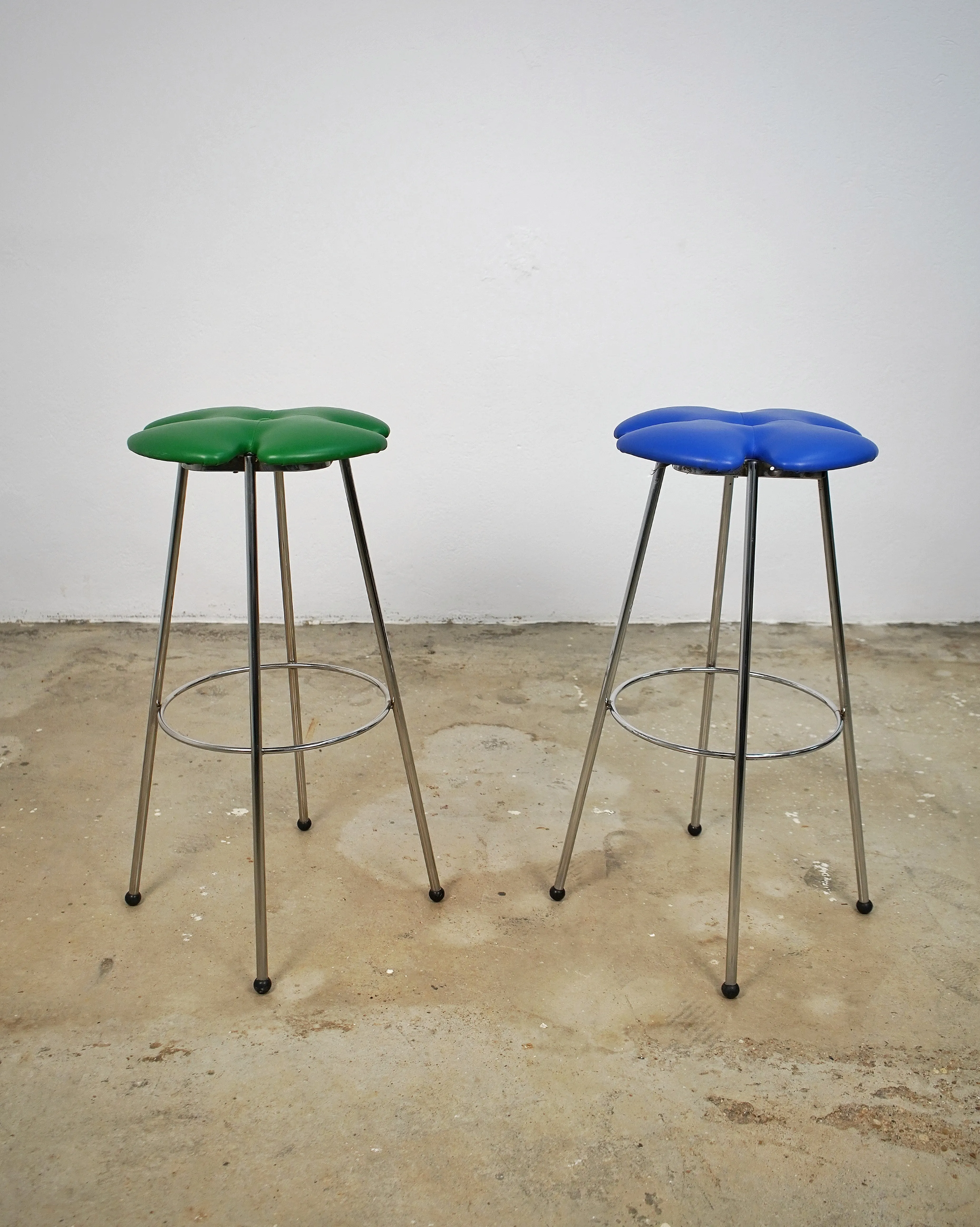 Effezeta Clover Stools, Set of 2 | Chairish