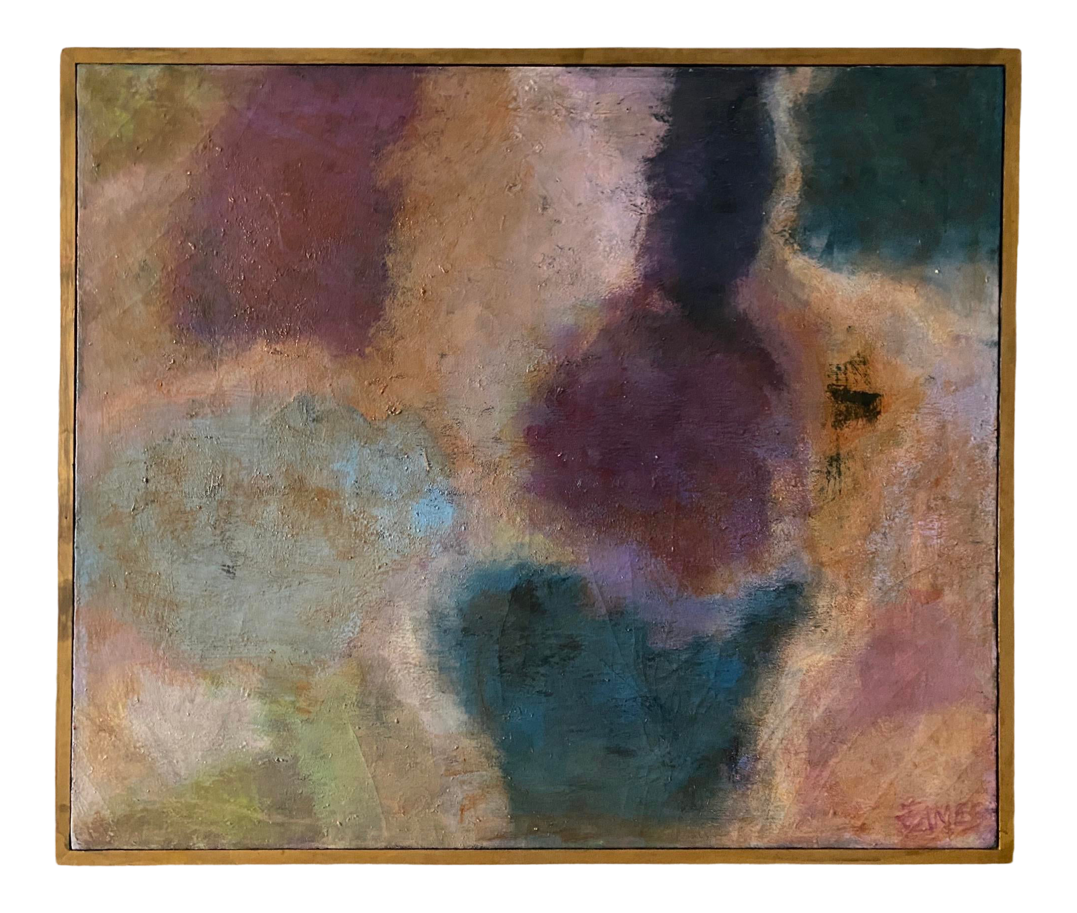 Vintage New York School Saturated Abstract Oil Painting On Canvas Chairish