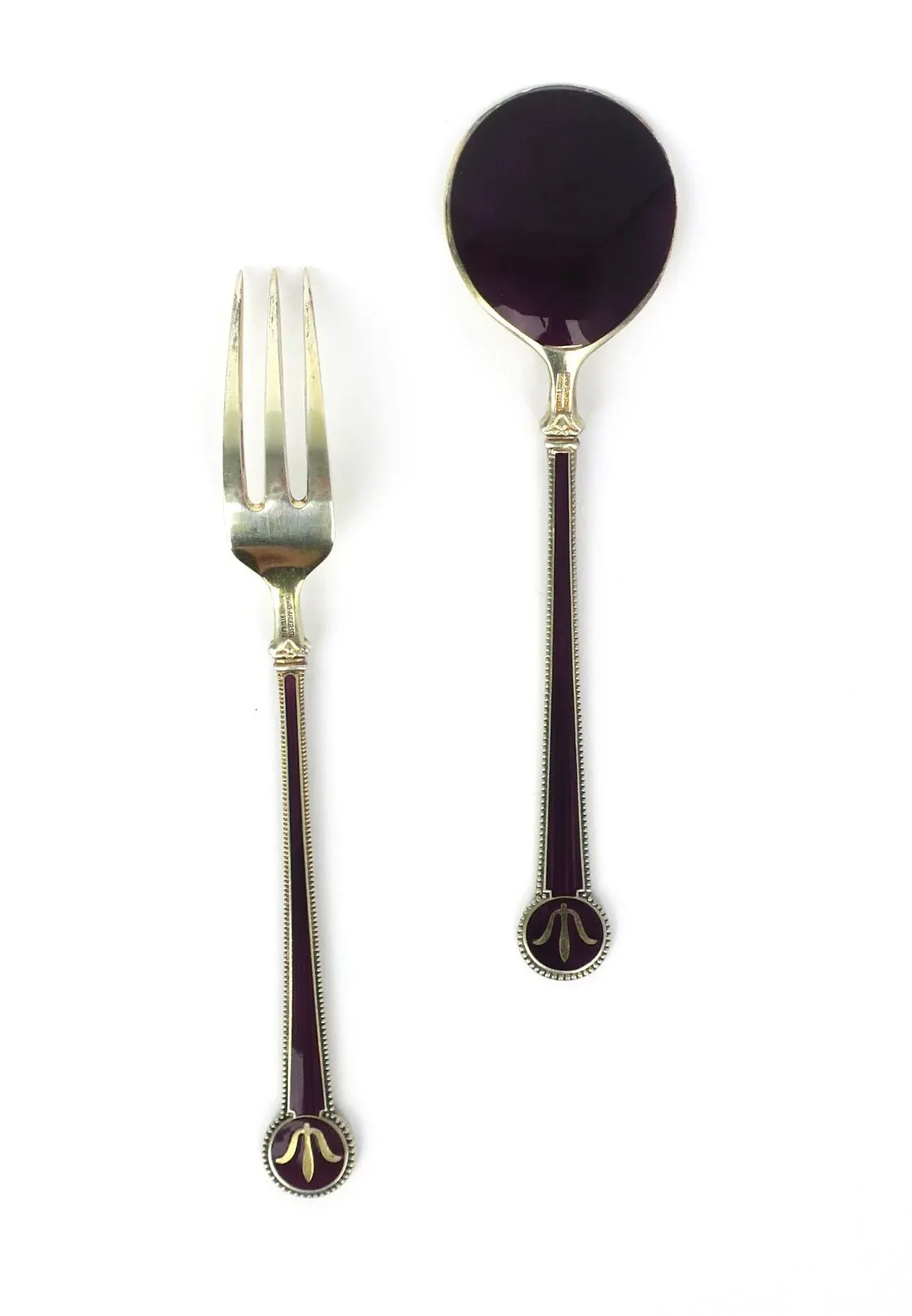 【DAVID ANDERSEN】スプーンセット Vintage Sterling Silver and Enamel 6 Spoon Set David