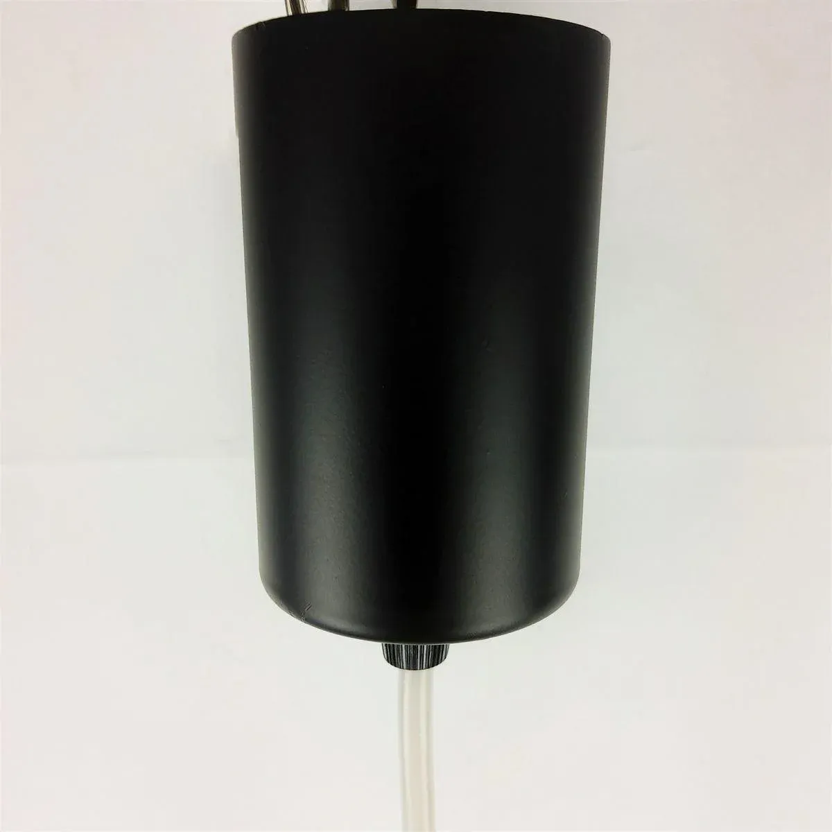 Large Vintage Black Pendant Lamp, 1960s