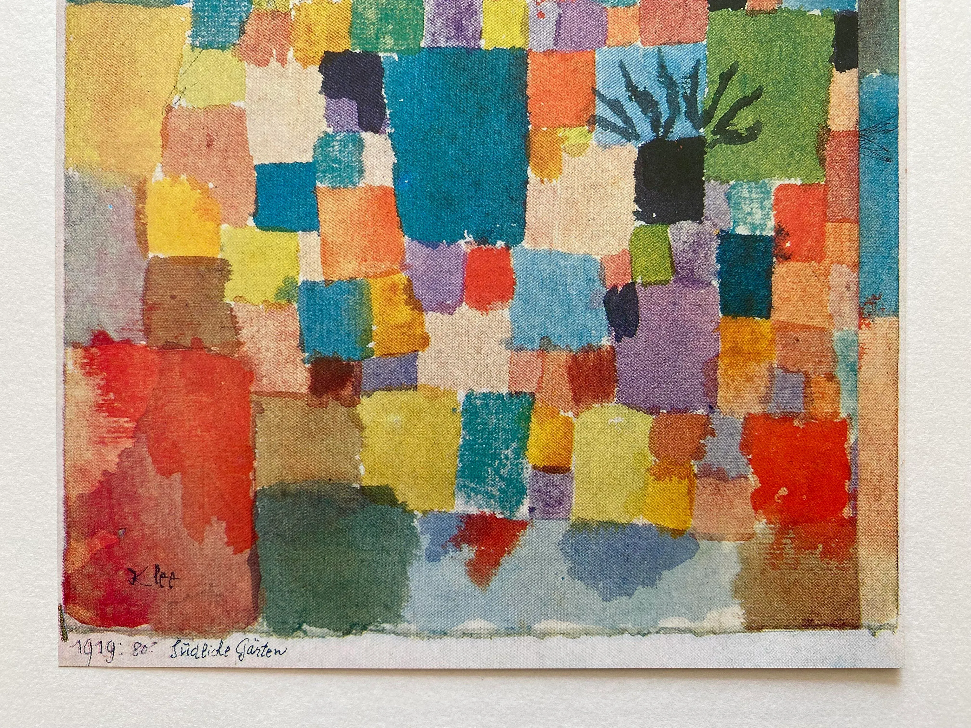Paul Klee Vintage 1967 First Edition Modernist Lithograph