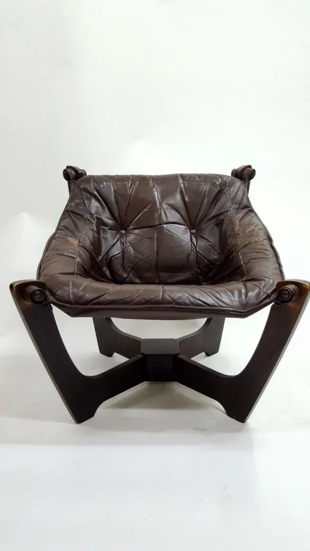 Vintage Luna Lounge Chair by Odd Knutsen | Chairish
