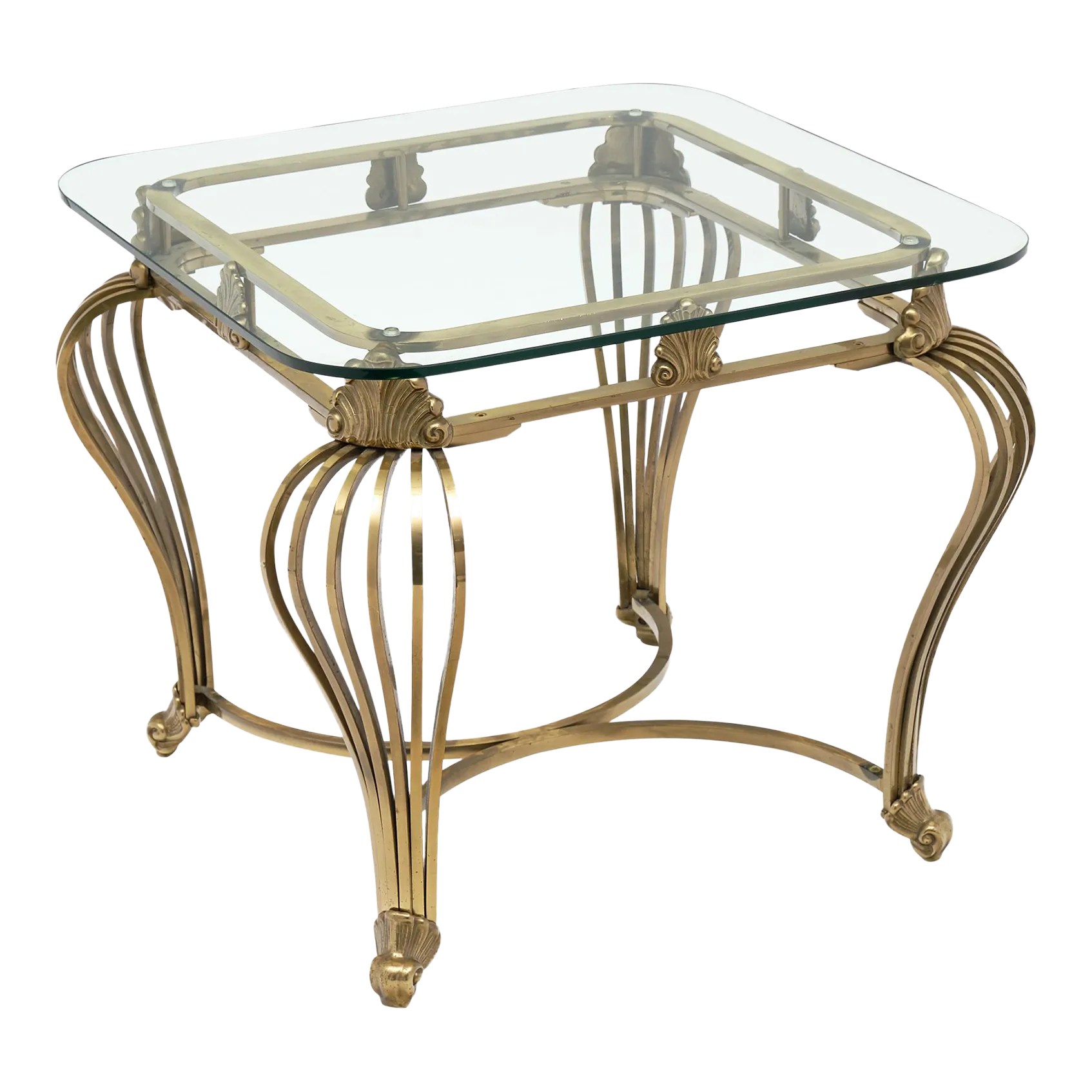 Italian Art Deco Brass Side Table Chairish