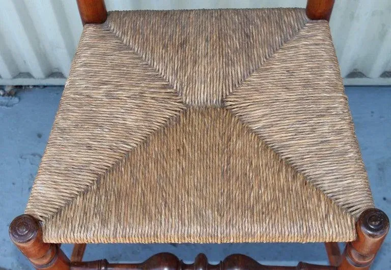 Early 19th C Delaware River Valley Ladder Back Chairs, 2