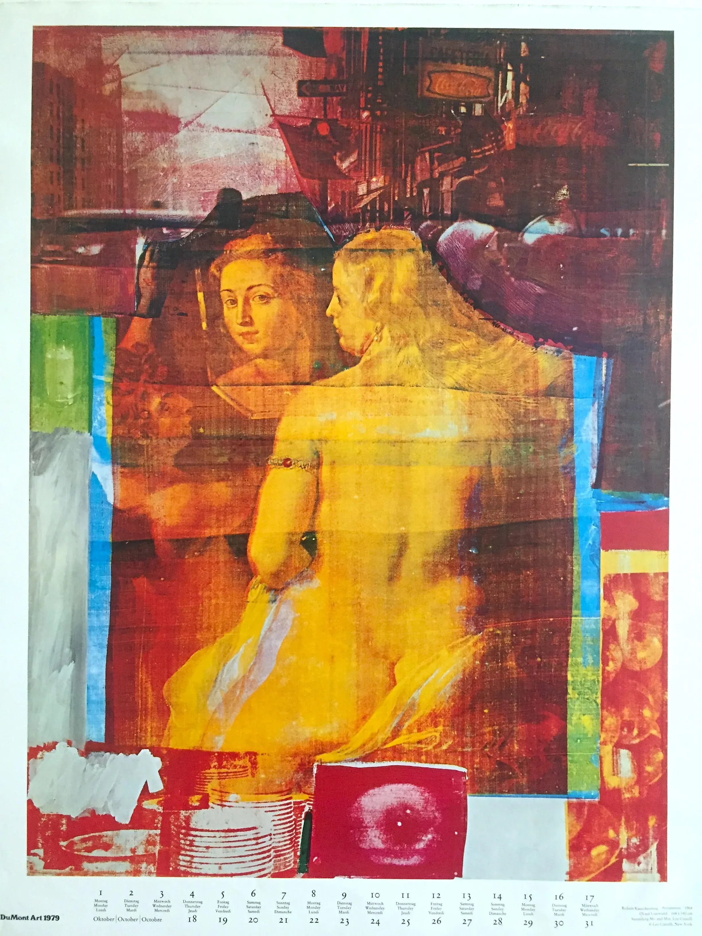 Robert Rauchenberg Vintage 1979 Dumont Art Calendar