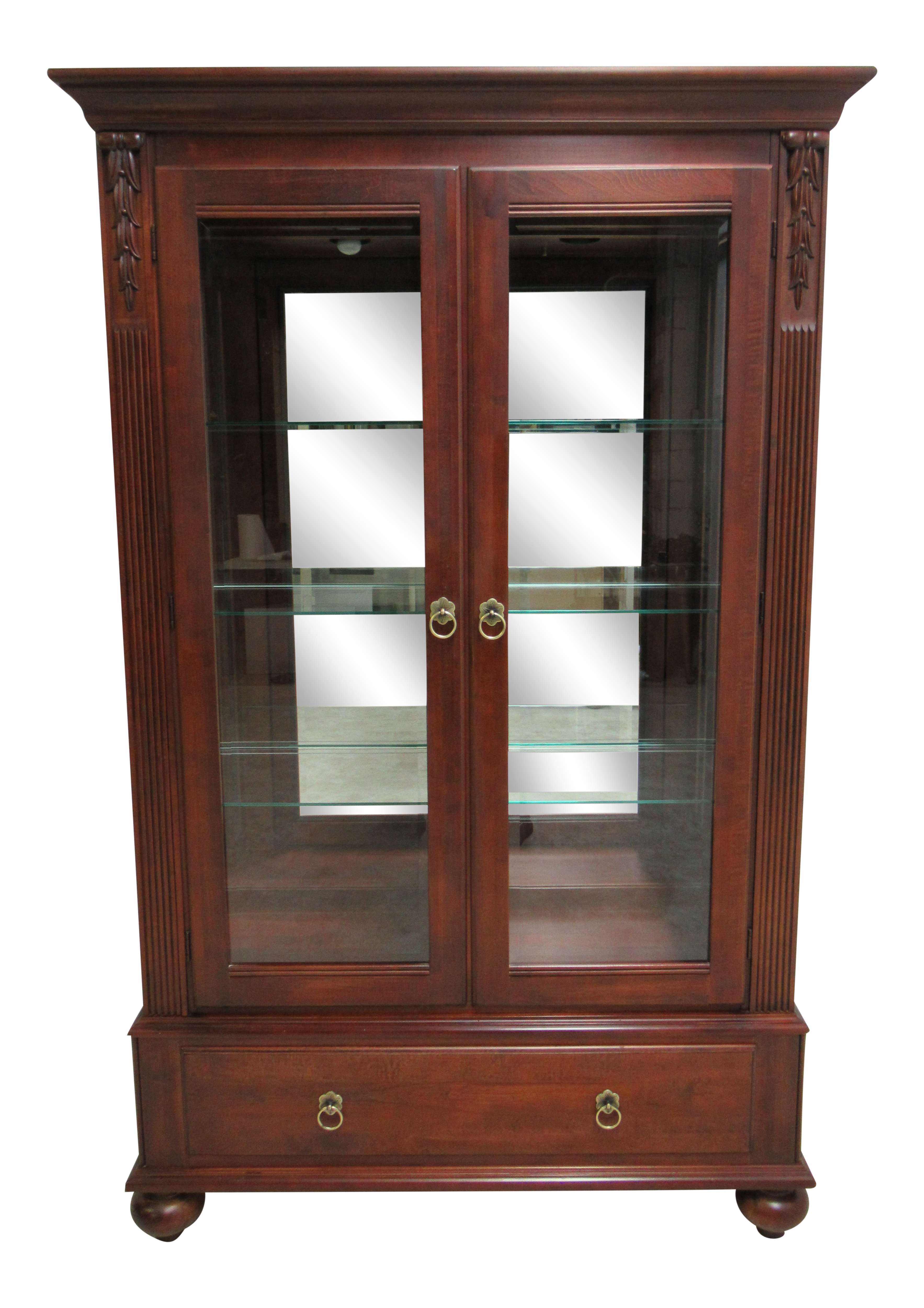 Ethan Allen British Classics Curio Display Breakfront China