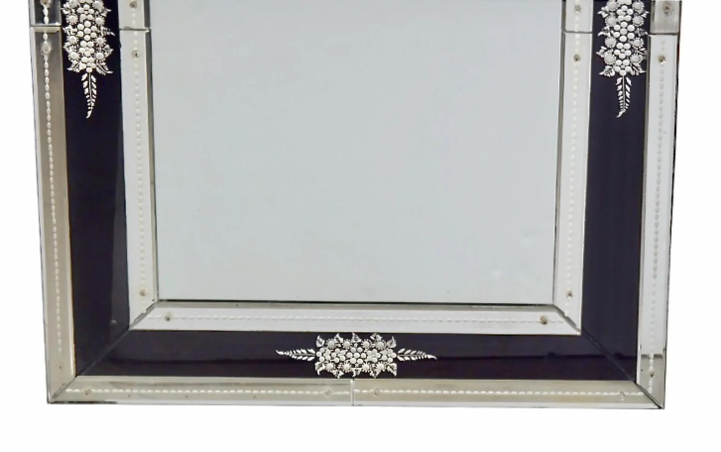 Venetian Cobalt Glass Mirror