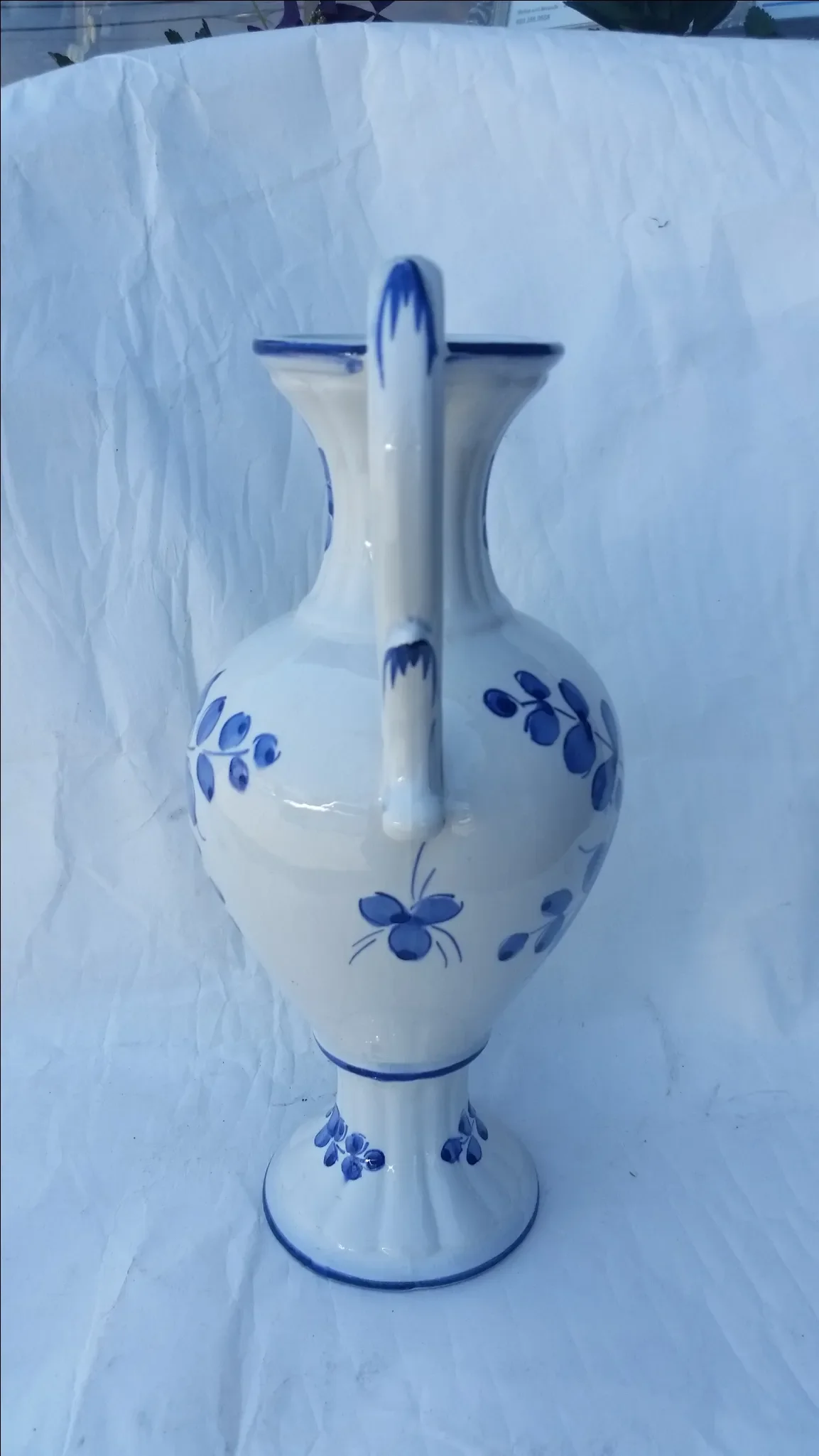 Vintage Hand-Painted Portugese Vase main image 1