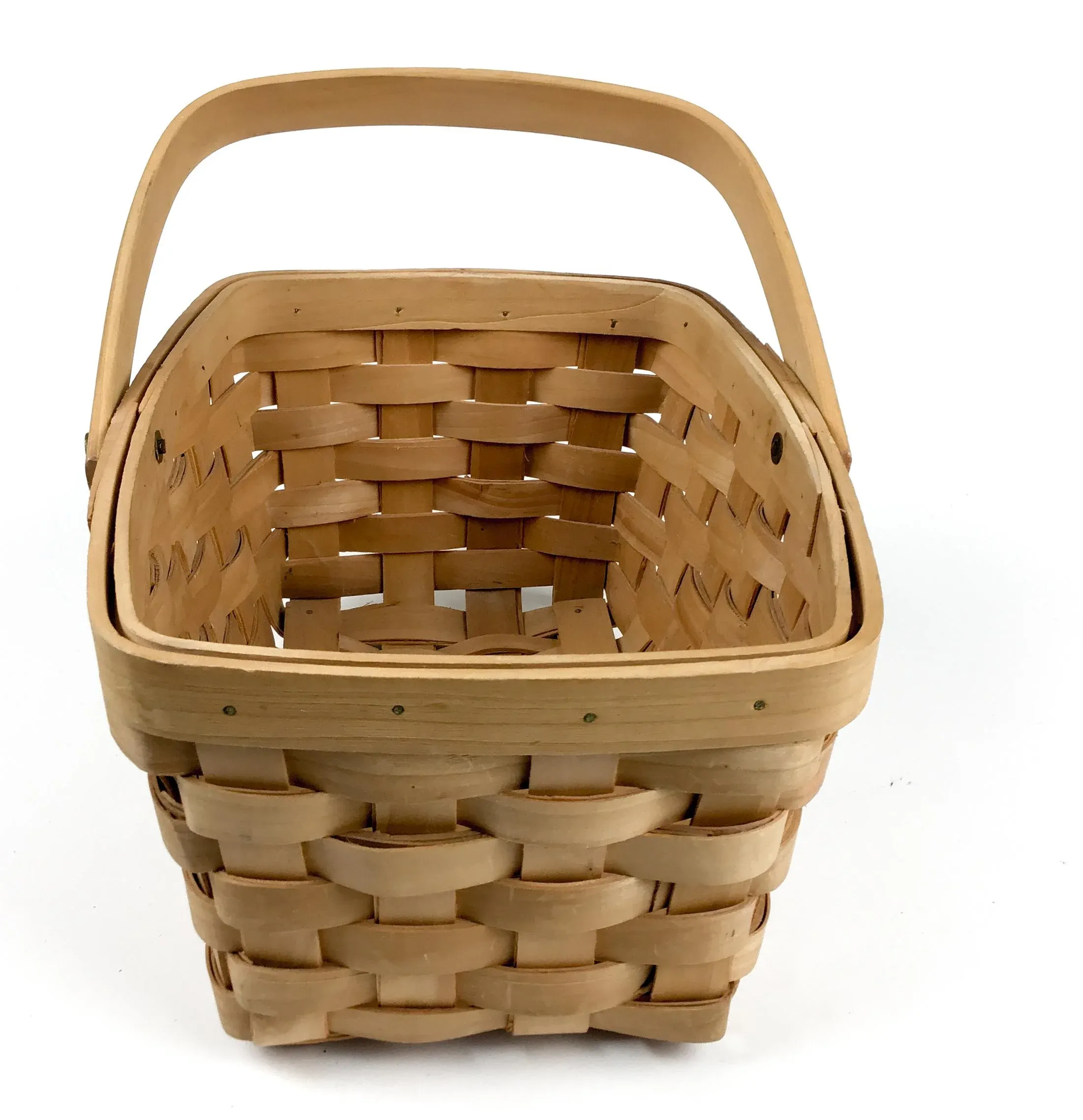 Vintage French Bentwood Picnic Basket