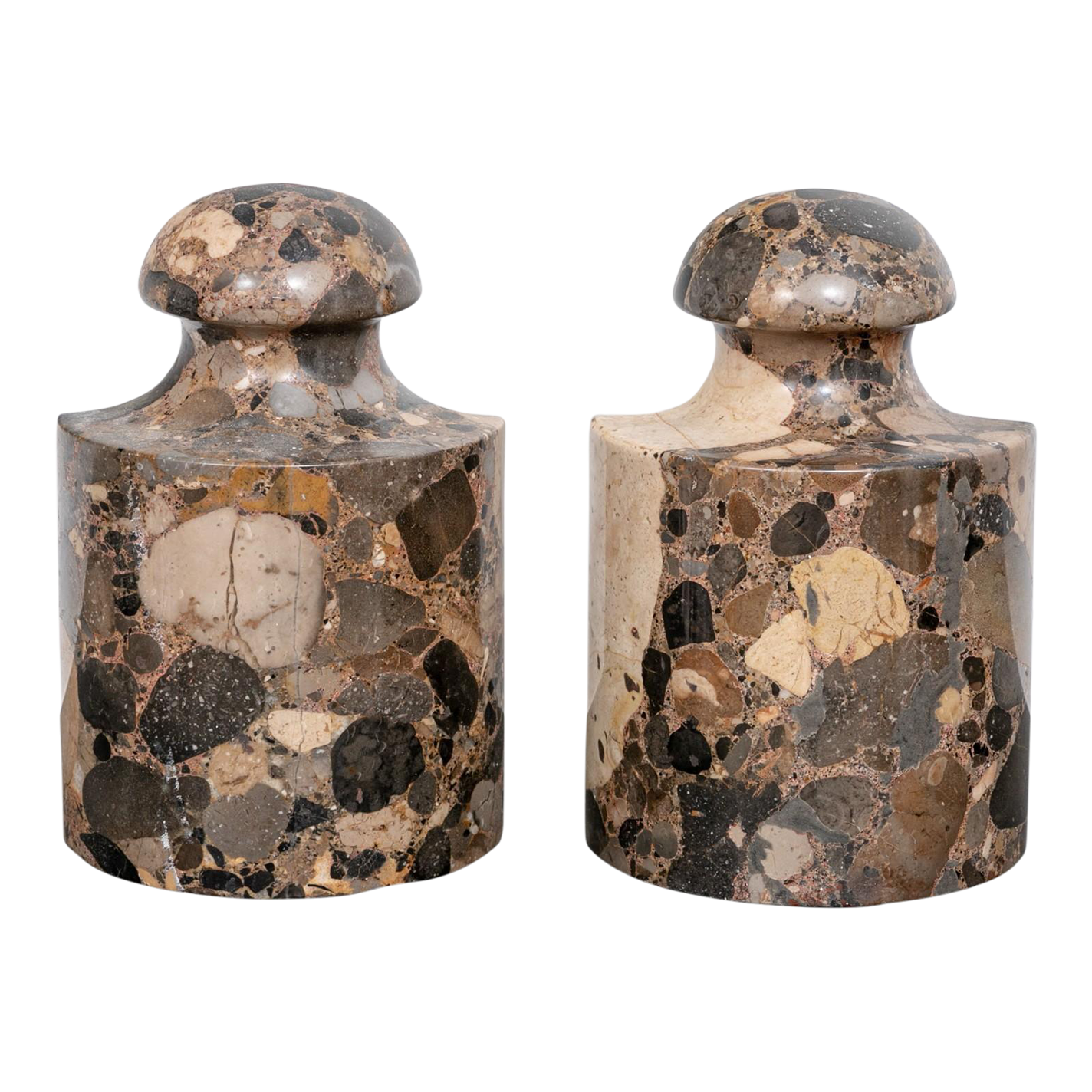 MidCentury Polished Stone Bookends a Pair Chairish