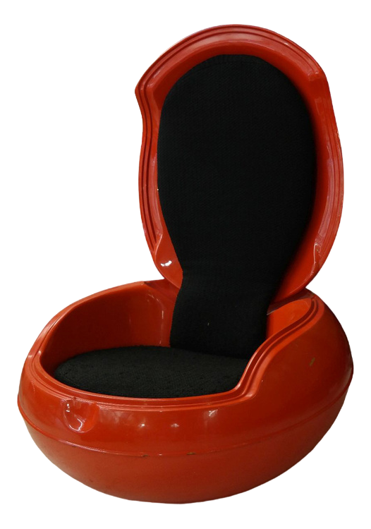 Spage Age Red Garden Egg Chair by Peter Ghychy, 1960s | Chairish