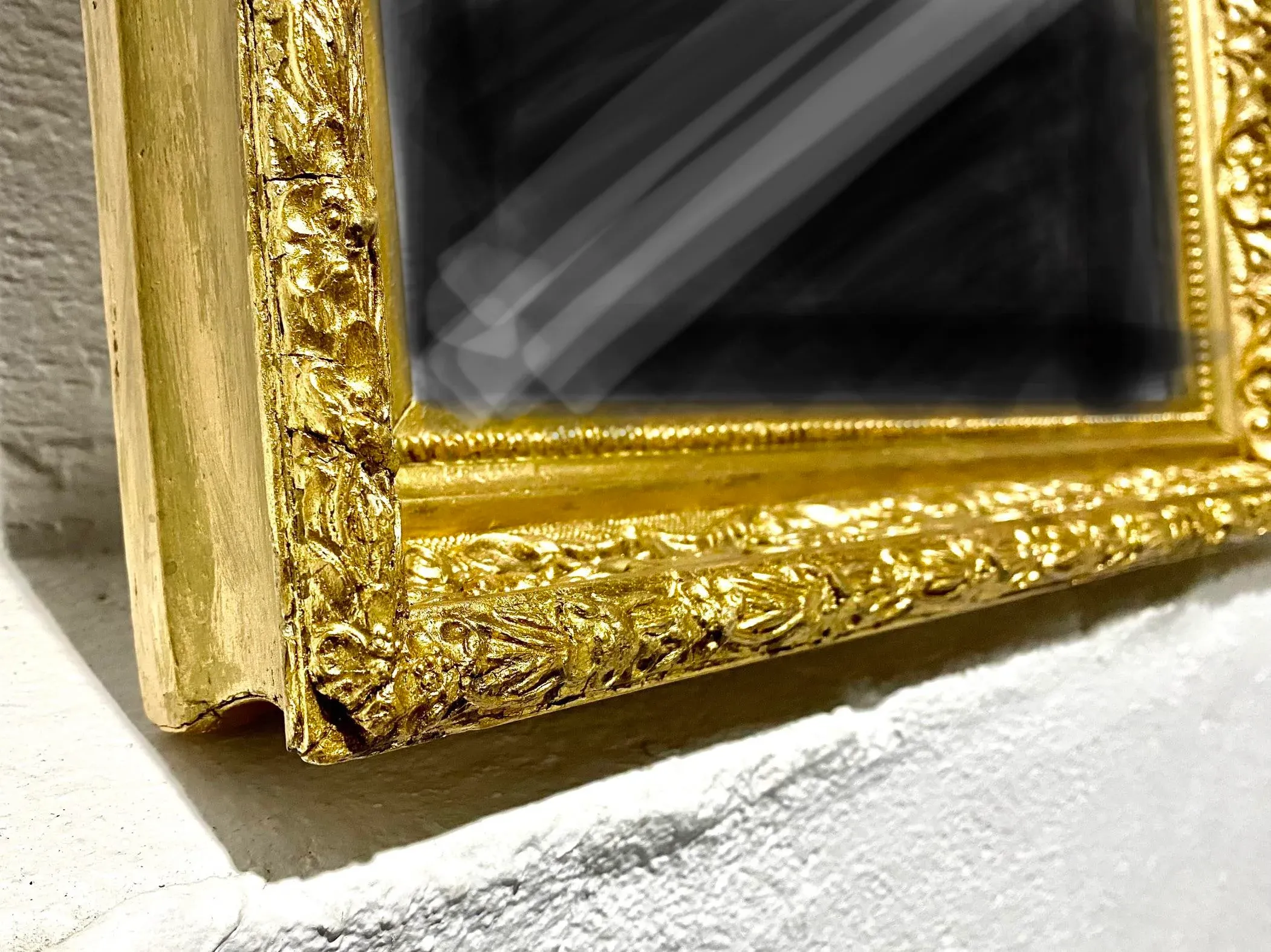 Antique Carved Gilt Deep Frame, Horizontal or Vertical, 1800's, image size:2102x1574