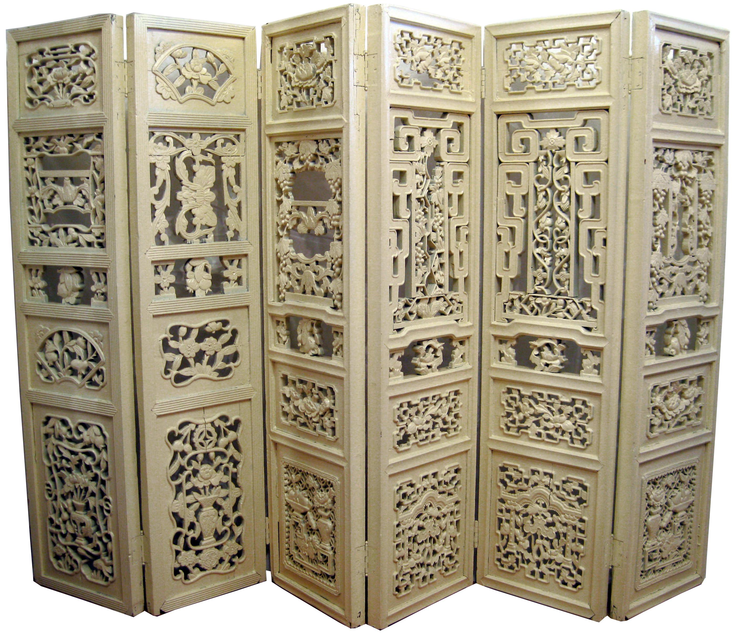 Antique Chinese Carved Room Divider Chairish
