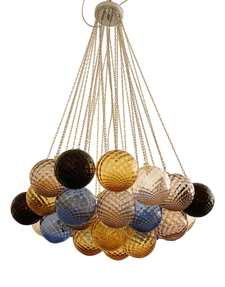 Multicolors Chandelier in Murano Glass from Simoeng
