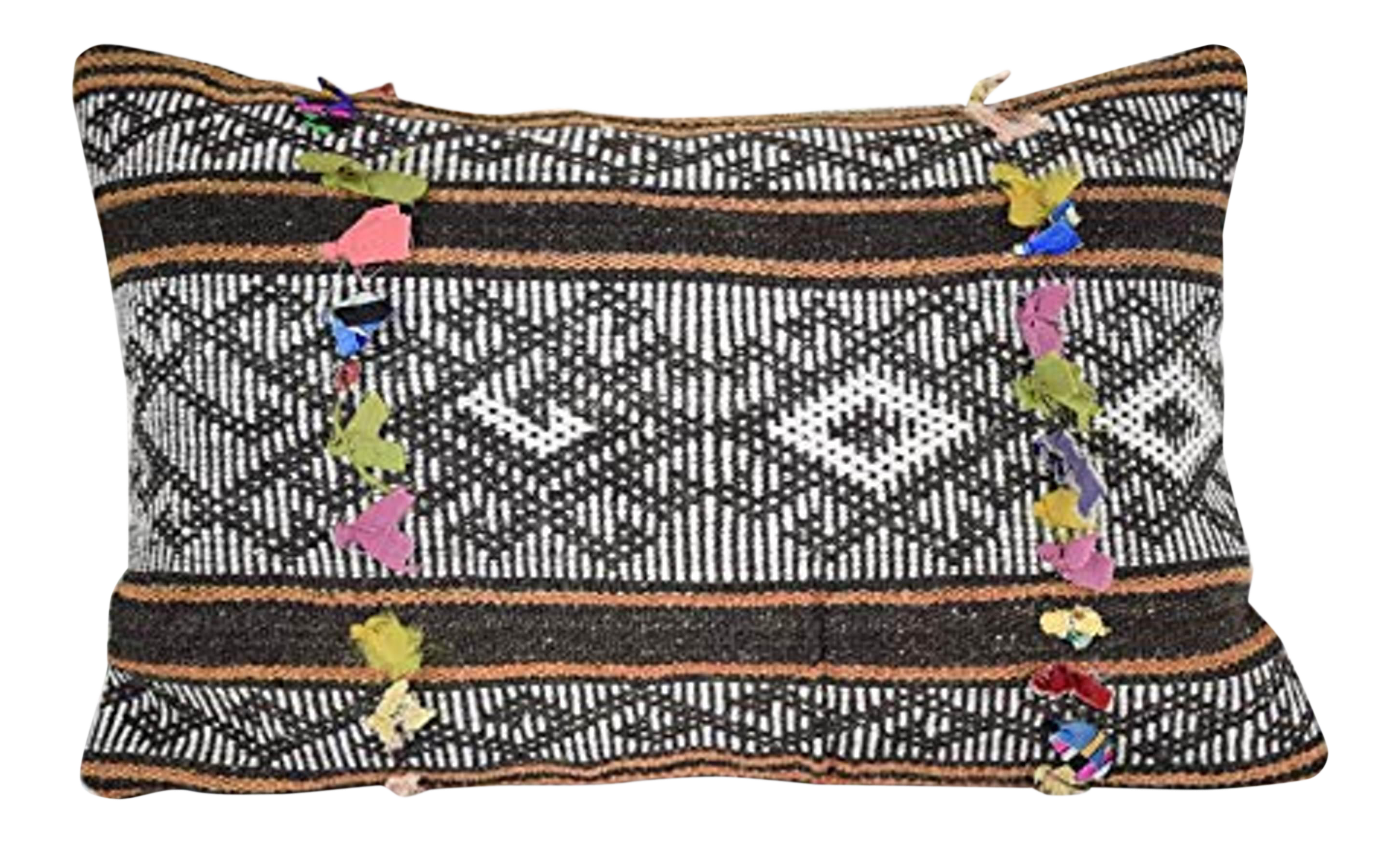 16 X 24 Bohemian Decor Long Turkish Kilim Rug Pillow Cover