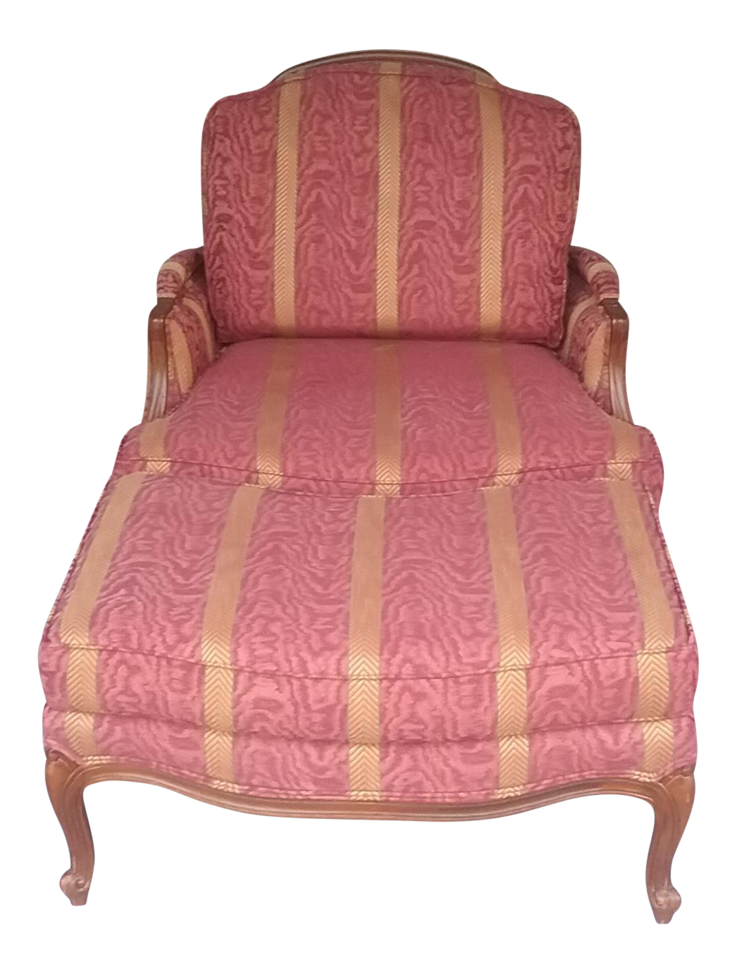 Ethan Allen French Bergere Chair & Ottoman Chairish