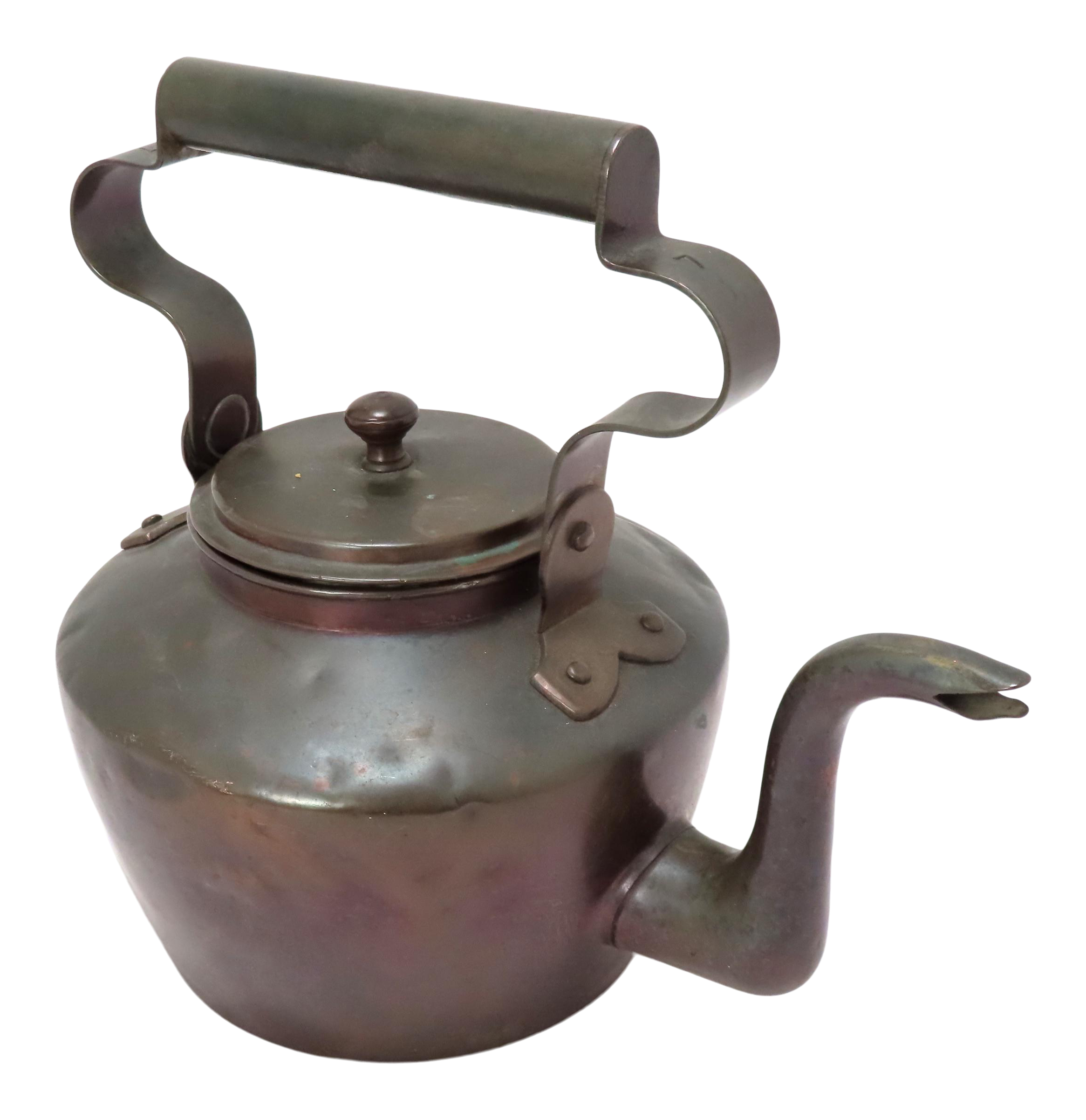 Vintage Copper Tea Kettle, Vintage Cookware