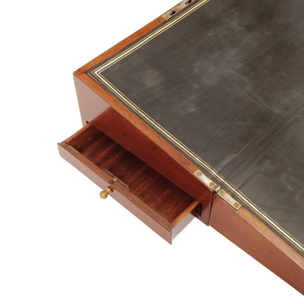 Mahogany Writing Box with Leather Pad, England, 1830s