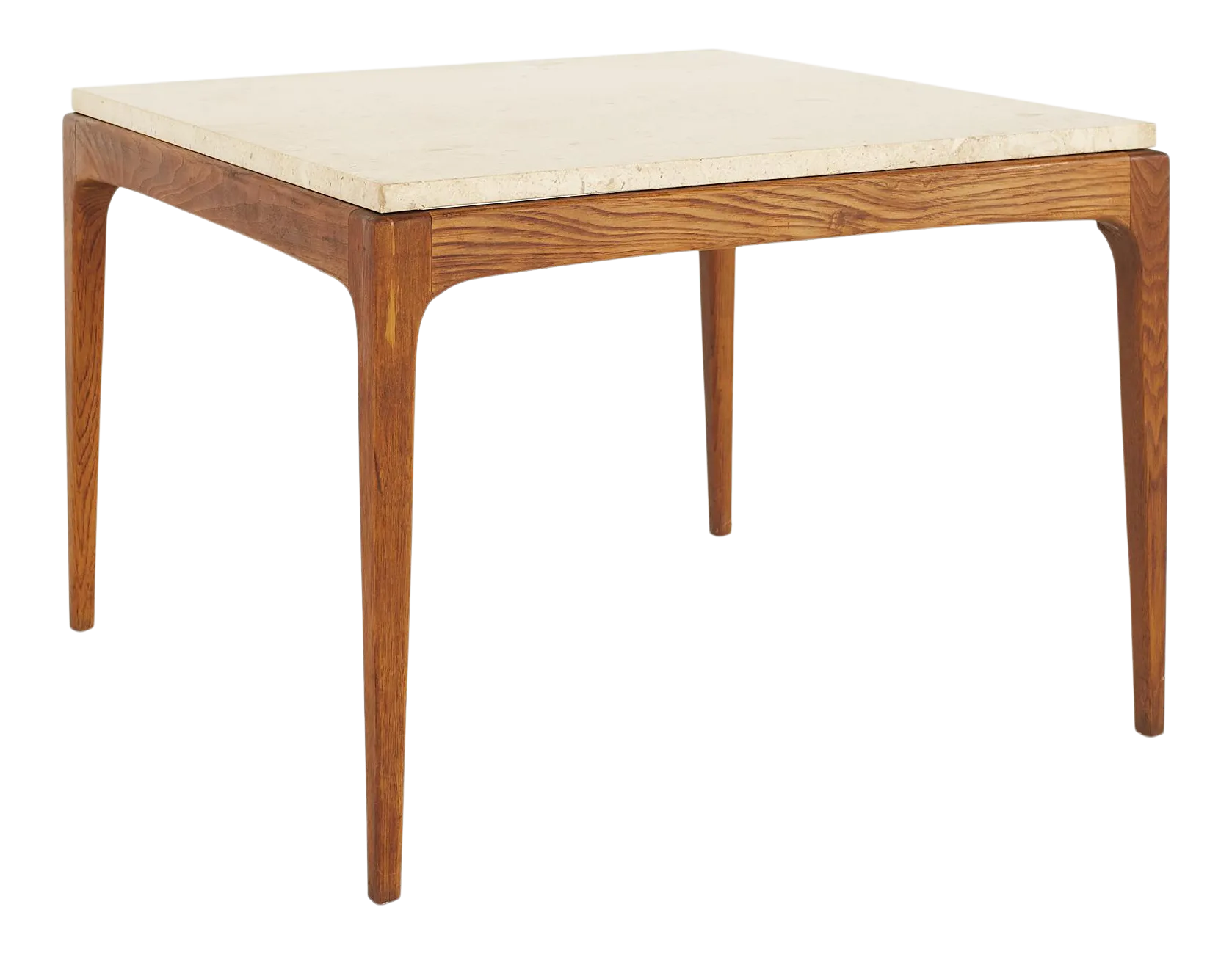 Lane Rhythm Mid Century Travertine Top Square Coffee Table Chairish