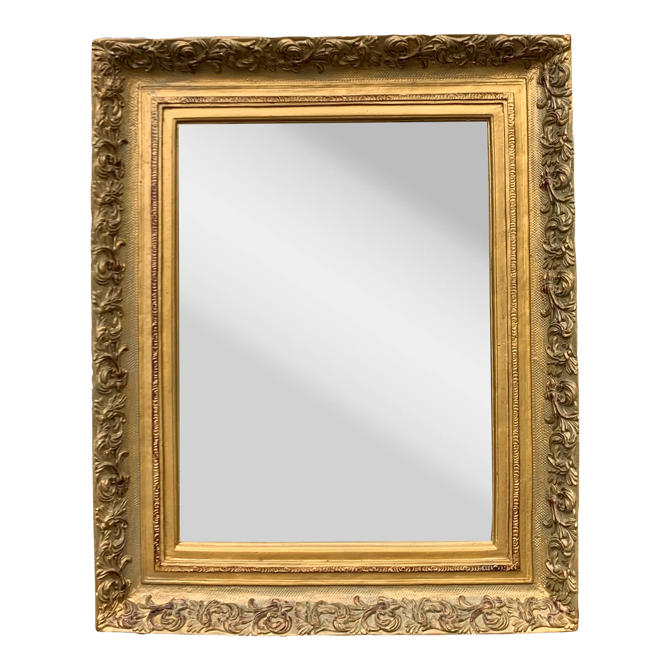 Antique Giltwood Wall Mirror, Early 20th Century