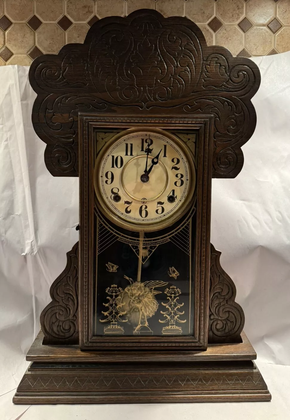19th Century Parlor Mantel Clock by Seth Thomas Chairish
