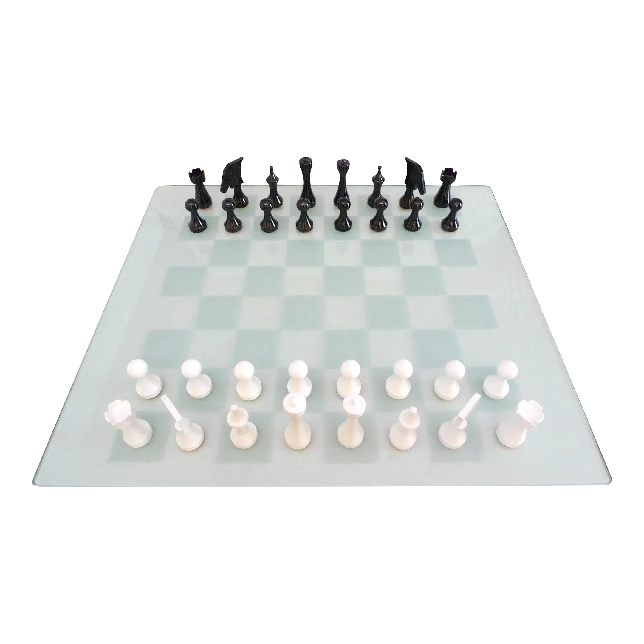 We Games Black And Clear Glass Chess Set : Target